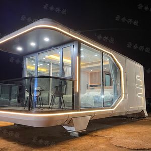 Cabaña de Hotel Tipo Cápsula Espacial de Aleación de Aluminio con Una Habitación y Amplio Espacio para Turismo al Aire Libre y Estadías Familiares - Product Image 3