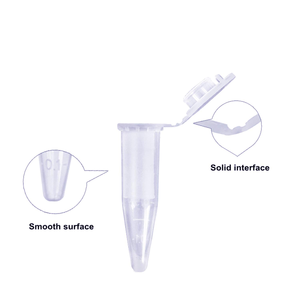 Tube de microcentrifugation en plastique transparent à fond conique, stérile, sans DNase ni RNase, 0,2 ml, pour test PCR - Product Image 3
