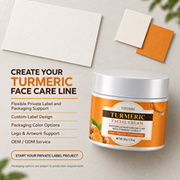 Crème Visage au Curcuma Marque Blanche Vitamine C Éclaircissante Hydratante Antioxydante Lotion Anti-Taches et Anti-Rides 50mL