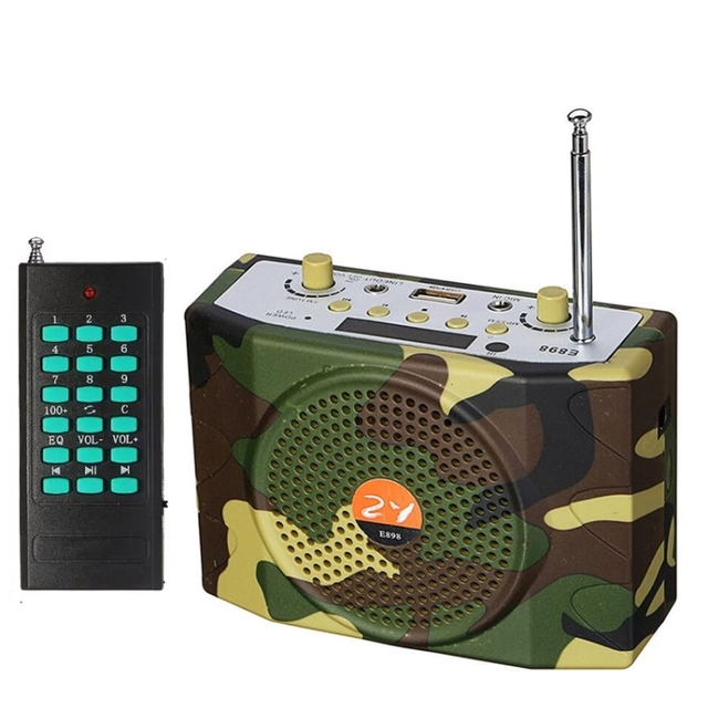 25W Voice Amplifier Outdoor 2200Mah Speaker Supports USB/TF/FM 1000m Remote Control