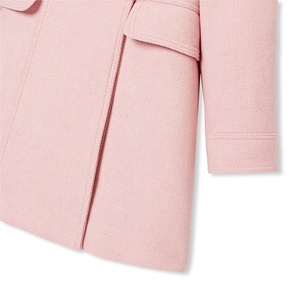 Automne hiver luxe haute qualité laine <span class=keywords><strong>manteau</strong></span> pour filles personnalisé imperméable veste pardessus pour bébé enfants enfants fille <span class=keywords><strong>mouton</strong></span> solide - Product Image 4