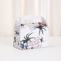Boîte d'emballage de dessert à gâteau portable thème toile d'araignée de haute qualité en gros