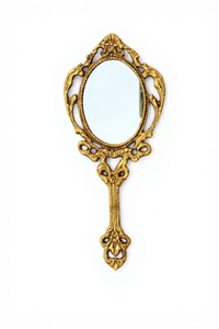 Brass Hand <b>Mirror</b> Vintage Style Decorative Handheld <b>Vanity</b> <b>Mirror</b> Antique Finish Dressing <b>Mirror</b> for Makeup Home Drcor & Gifting - Product Image 6