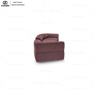 Sofá Modular Italiano Simple de Alta Calidad y Lujo para Villa o Uso Doméstico Un elegante sofá de tela para la sala de estar. - Product Image 5