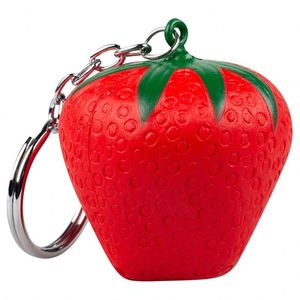 Porte-clés anti-stress en mousse en forme de fruit, personnalisable, fraise, jouet anti-stress, boule anti-stress, vente en gros, promotionnel - Product Image 2
