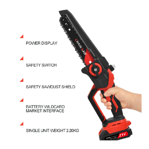 La motosierra <span class=keywords><strong>el</strong></span>éctrica doméstica más vendida, herramienta de corte de madera alimentada por batería portátil para uso industrial DIY, personalización OEM - Product Image 3