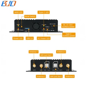 5G 4G Wwan Lte Gsm Module Usb 3.0 Connector Ngff <span class=keywords><strong>M</strong></span>.2 Key-B Draadloze Adapter 2 Sim Kaart Slot Met 4 Antennes Ventilator Beschermhoes - Product Image 4