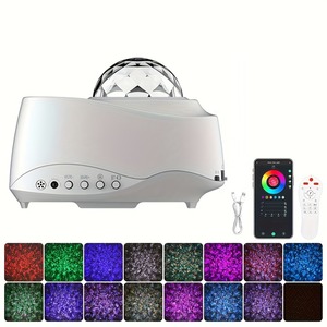 Nueva Lámpara de Noche LED con Bluetooth y USB, Proyector de Luz Dinámico de Diez Colores con Patrón de Agua, Control Inteligente por Aplicación, Efecto Cielo Estrellado - Product Image 5