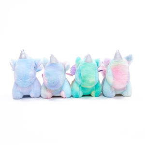 Llaveros de unicornio bonitos y coloridos, colgantes de peluche, juguetes infantiles, muñecos de animales con cola que se mueve, llaveros, dijes para mochilas, venta al por mayor - Product Image 4