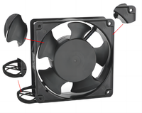 220V-240V Refroidissement Brushless Flow AC Axial Copper Wire Fan 120x120x38mm Ball pour Home Restaurant Use OEM Personnalisable