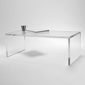 Modern Durable Transparent Acrylic <b>Foldable</b> Coffee <b>Table</b> with Customizable Size for Living Room Home Furniture YAGELI - Product Image 2