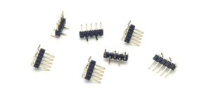 Connecteur à broches à pas de 2,54 mm, simple rangée, SMD, matériau PA6T, H2,5 mm, 1*5P - Product Image 2