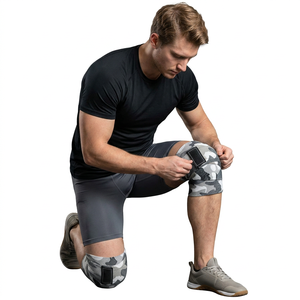 Bandes de genou en néoprène de qualité supérieure, personnalisées, respirantes, robustes, pour la musculation, antidérapantes avec fermeture - Product Image 1