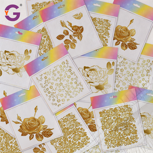 Feuilles d'autocollants transparents adhésifs personnalisés, écologiques, imperméables, avec estampage or, autocollant avec logo d'entreprise pour les vitrines de bijouteries - Product Image 3