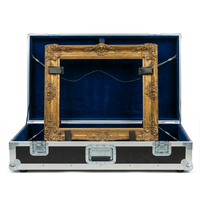 Valise de transport robuste en aluminium pour œuvres d'art, design luxueux, protection antichoc en nylon, compartiments modulaires