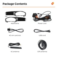 Caméra panoramique Android 360 MEKEDE avec navigation GPS pour Volvo V40 2011-2018, résolution 1280*480, BT 4G LTE WIFI