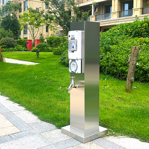 304 sân vườn thủy điện bằng thép không gỉ tích hợp cọc Ngoài Trời Chống đông ổ cắm cột hộ gia đình công tắc chống nước - Product Image 6