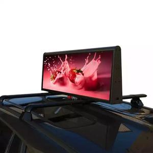 P4 Control remoto de doble cara a todo Color LED Sign Taxi Top Led pantalla coche techo publicidad impermeable Led <span class=keywords><strong>Display</strong></span> Panel - Product Image 3