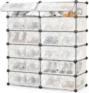 New Design 2 Row 6-Layer Dustproof Metal <b>Shoe</b> <b>Rack</b> with <b>Large</b> Capacity for 20-28 Pairs <b>Shoes</b> Bags Modern Entryway Bedroom Stand - Product Image 1