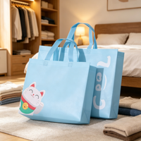 Sac fourre-tout écologique réutilisable grande capacité en tissu non tissé avec logo personnalisé pour boutique de vêtements et mode