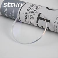 Lentille optique asphérique indice 1.60, super hydrophobe, revêtement vert HMC AR, lentille de lunettes SHMC