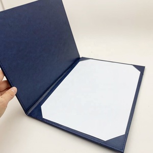 Oem PU da da trống bằng tốt nghiệp bìa A4 hải quân mịn giả da giấy chứng nhận chủ - Product Image 3