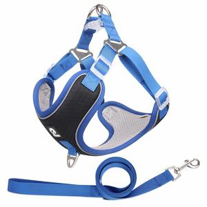 Arnés de seguridad para perro, accesorio ligero y personalizado, suave, ajustable, acolchado, capa de aire, con correa de goma, nuevo - Product Image 4