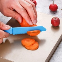 Kinder Plastic Keukenmessenset, Kinder Veilige Kookkok Nylon Messen Voor Groenten En Fruit