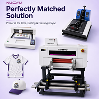 Nouvel ensemble complet d'atelier : Imprimante UV DTF 3D A3 avec tête Epson I3200-HD, découpeuse et machine de transfert thermique automatique pour personnalisation