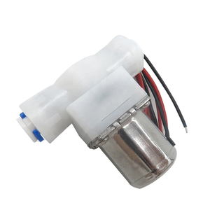 Válvula Solenoide de 6V CC, Tamaño del Puerto de Control Entrada/Salida 1/4'', Conector Rápido de Plástico, Normalmente Cerrada, OEM, para Dispensador de Agua - Product Image 1