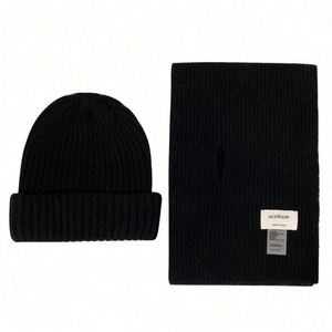 Conjunto de Gorro y Bufanda de Punto Cálidos para Invierno, Personalizados al por Mayor, con Bordado 3D, para Uso en la Playa y Negocios, Logotipo Personalizado Disponible - Product Image 5