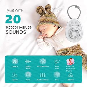 Mesin terapi tidur janin Mini, mesin terapi tidur portabel, 20 Mode, alat relaksasi tidur bayi, putih, mesin suara tidur - Product Image 5