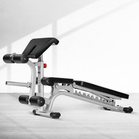 Banc de musculation commercial en métal, inclinable, décliné, plat, pour biceps, étirements des jambes, chaise de redressements assis, pliable, capacité de charge 500 kg