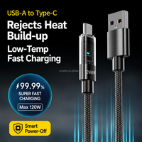 Câble de charge rapide Type-C PD 240W, tressé en nylon transparent, haute vitesse, avec LED, pour téléphone Samsung 18