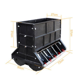 Attrezzatura per maialini mangiatoia per maiale automatica in plastica a doppio lato mangiatoia per maiale 10 fori di alimentazione per suini da vivaio - Product Image 6