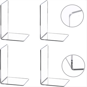 Étagère à livres en acrylique moderne, directement de l'usine, présentoir créatif transparent pour livres avec déflecteur de couleur - Product Image 4