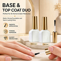 Hema TPO Free EU Gel Fonctionnel Extra Fort Base et Top Coat Set, Gel UV Sans Résidu, Apprêt Déshydratant Compatible Dissolvant