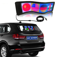 Ventana trasera Taxi Car Led Display Sign Bus Screen App Controlada Programable Flexible Bluetooth Led Car Display Screen