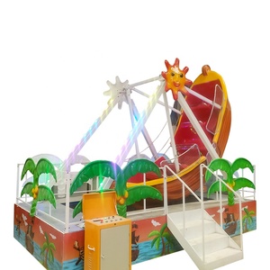 Nuevas atracciones de feria en miniatura: barco pirata para niños, paseo emocionante en barco pirata. - Product Image 1