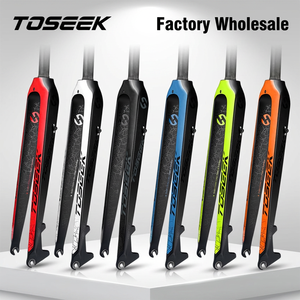 Forcelle MTB in Fibra di Carbonio TOSEEK 26/27.5/29 Pollici, Boost 9x100mm QR, Freno <span class=keywords><strong>a</strong></span> Disco, Escursione 100/120/140mm, XC AM OEM ODM - Product Image 1