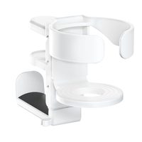 Bras Long Réglable 2 en 1 Bureau Table Bouteille Porte-Gobelet Casque Crochet Porte-Boisson Casque Support pour Bureau Maison