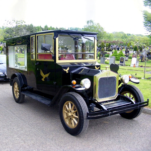 Customize Black <b>Gold</b> Style Vehicle Electric Horse Carriage XCEGO Wagon Funeral Hearse Carriage Luxury Hearse Trailer for Sale - Product Image 1