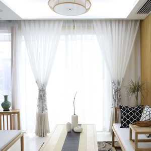 Cortinas de sala de estar listas para Innermor <span class=keywords><strong>con</strong></span> elegante tela bordada, elegante escaparate - Product Image 6