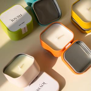 ENO vente en gros bas quantité minimale de commande nouveau design bougies en étain personnalisées 5 pièces cire de soja bougie parfumée ensemble cadeau pour bougies parfumées - Product Image 1