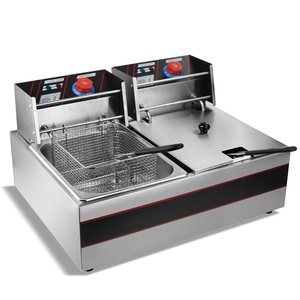 <span class=keywords><strong>Tarzan</strong></span> 4L Friteuse Électrique Commerciale Table Top Friteuse Double Réservoir Machine Pour Les Ventes Chip Poulet Et Friteuse - Product Image 4