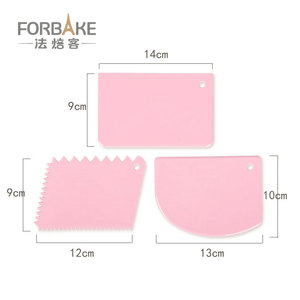 Trapezoidal Plastic Scraper Soft Dual Purpose For Cake Cream Food Grade Baking Tool PP Material Non Toxic Hand Wash Only - Product Image 4