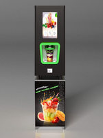 Nieuwe commerciële 24-uurs intelligente desktop-automaat voor verse fruitsmoothies met QR-codelezer