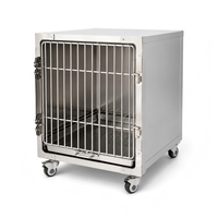 Cage simple à grille unique pour clinique vétérinaire XY ACQL, en acier inoxydable, conception sécurisée et types de cages personnalisés