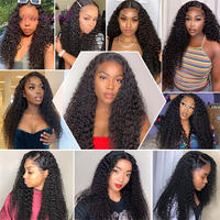 Extensioni di capelli umani vergini indiani Remy grezzi, super doppiamente tirati, colore piano, riccioli pixie, con mèches, cuticole allineate