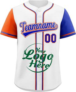 Uniformes deportivos para niños, Jersey de fiesta, Jersey de béisbol, camisetas de manga corta con botones, nombre impreso cosido personalizado - Product Image 2